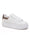 Ferah - Vita sneakers med färgad klack