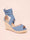 Malucca - Espadrillos med klack och knytband