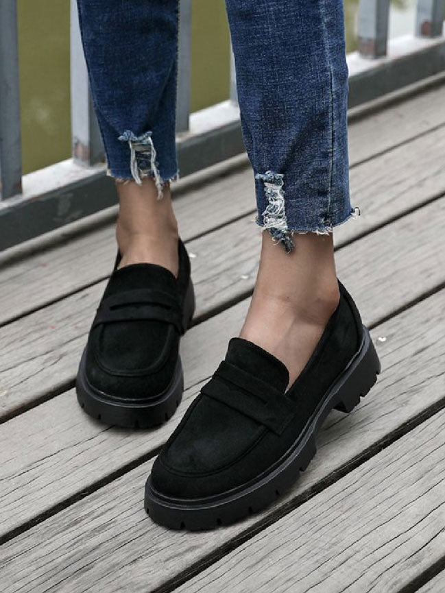 Anisa - Fina loafers i mockalook