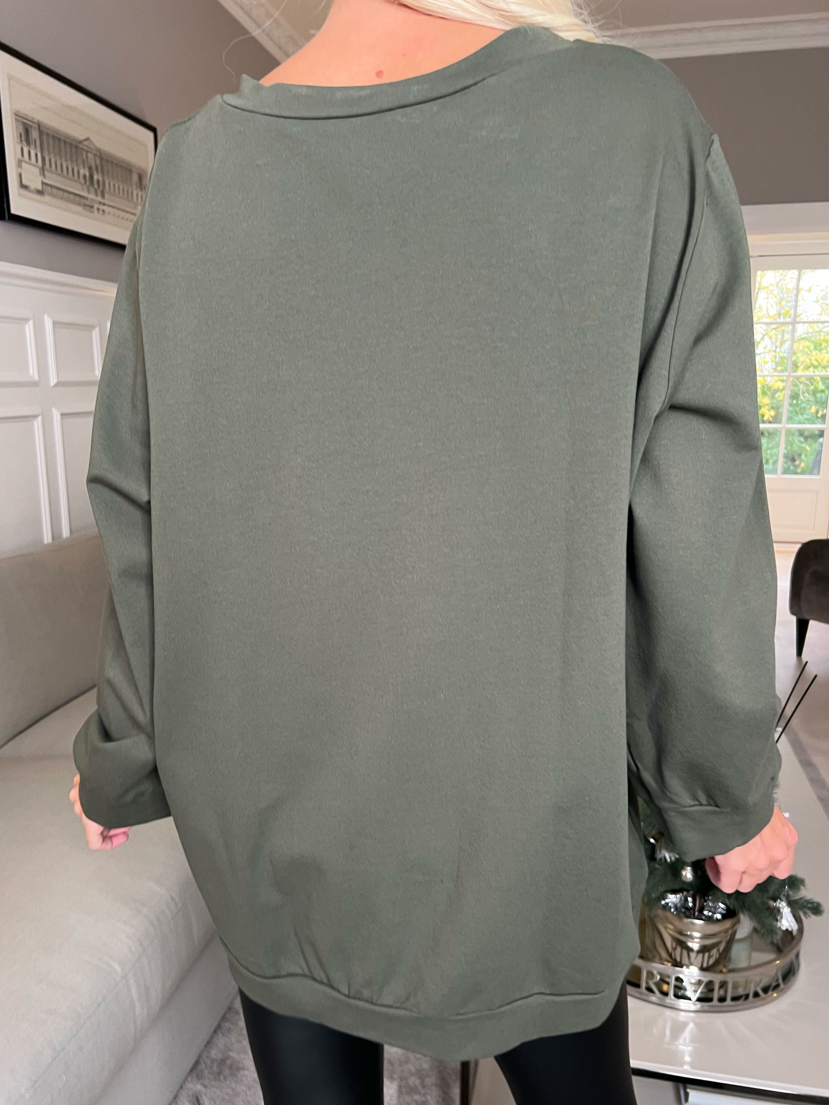 Abena - Sweatshirt med vogue stående på bröstet