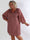 Amidala Check - Elegant ternet plus size tunikakjole i viskose