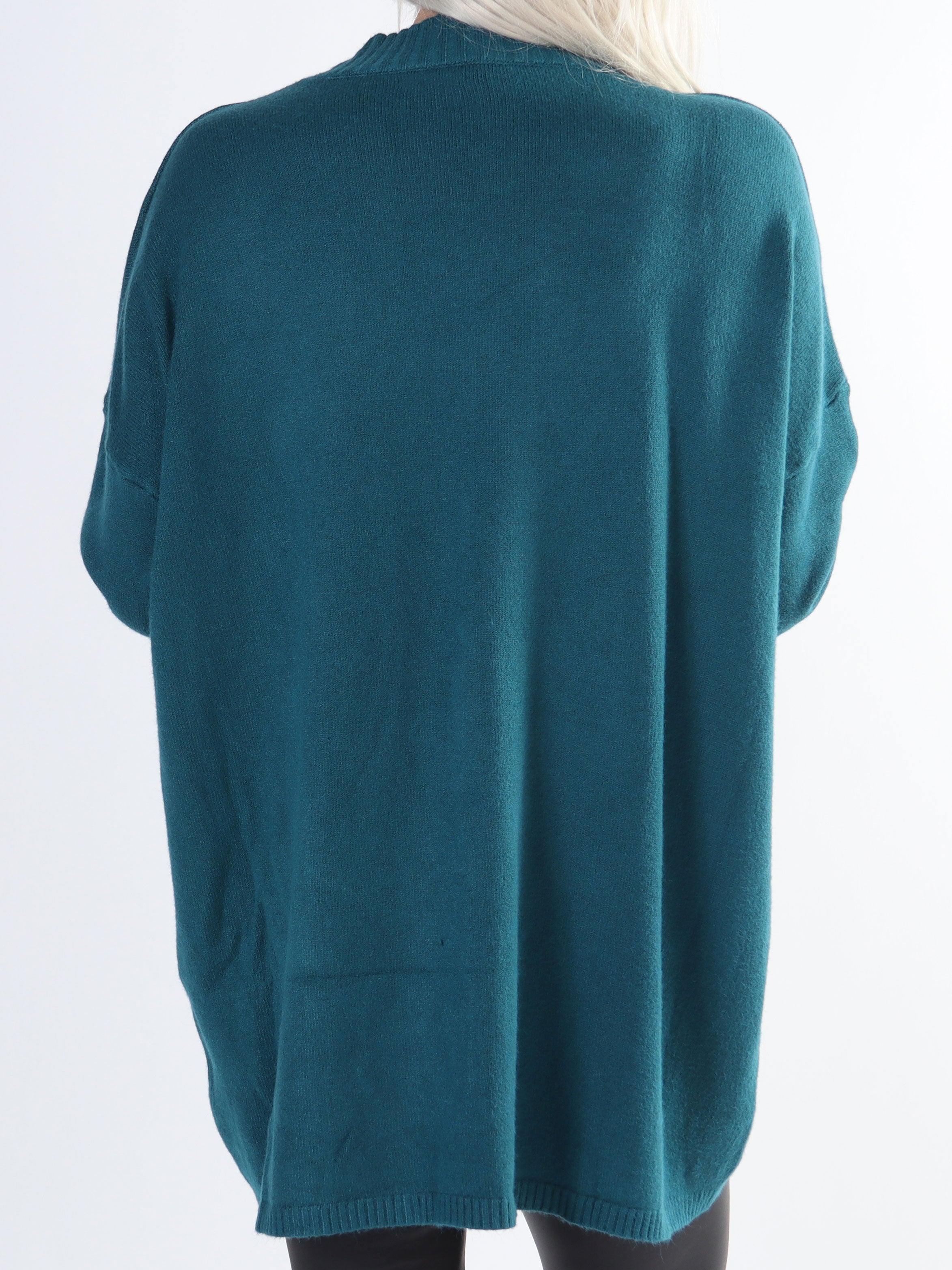 Amora - Lång mjuk plus size tröja