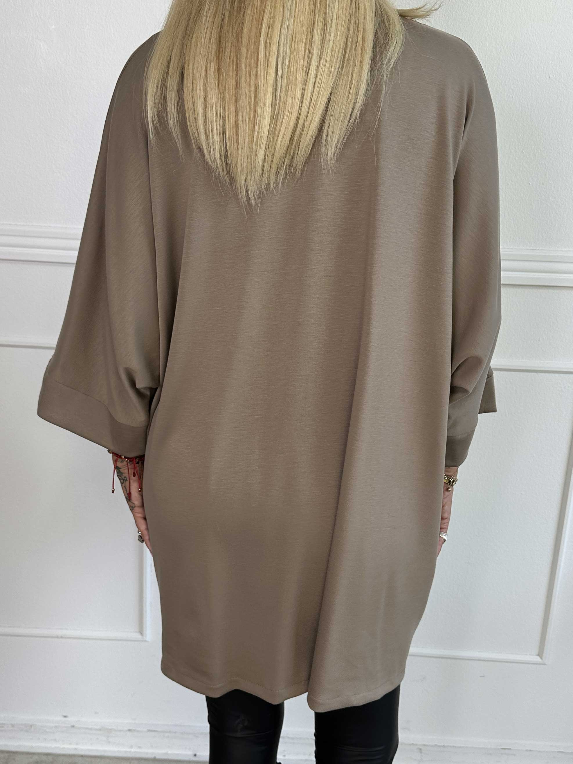 Annah Cardigan - Mjuk oversized kofta med fickor