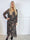 Astrid Print - Elegant lang plisseret chiffonkjole med forskellige smukke prints