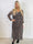 Astrid Print - Elegant lang plisseret chiffonkjole med forskellige smukke prints