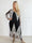 Astrid - Elegant lang plisseret chiffonkjole med smukt print