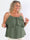 Blanca Top - Plus size topp med volanger och flätade band