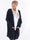 Capri - Stickad kofta i plus size med fickor