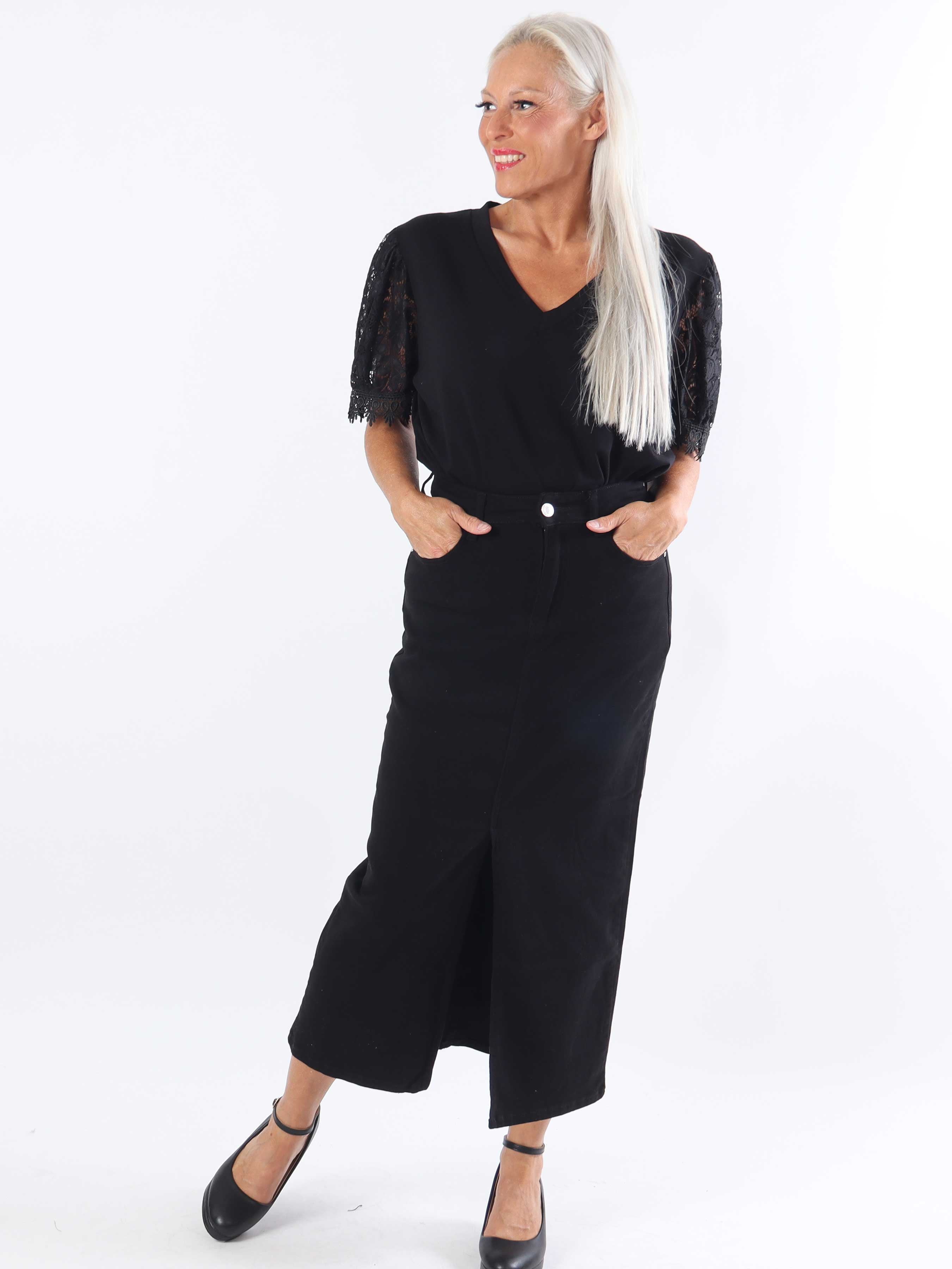 Chloe Denim - Söt kjol med slits