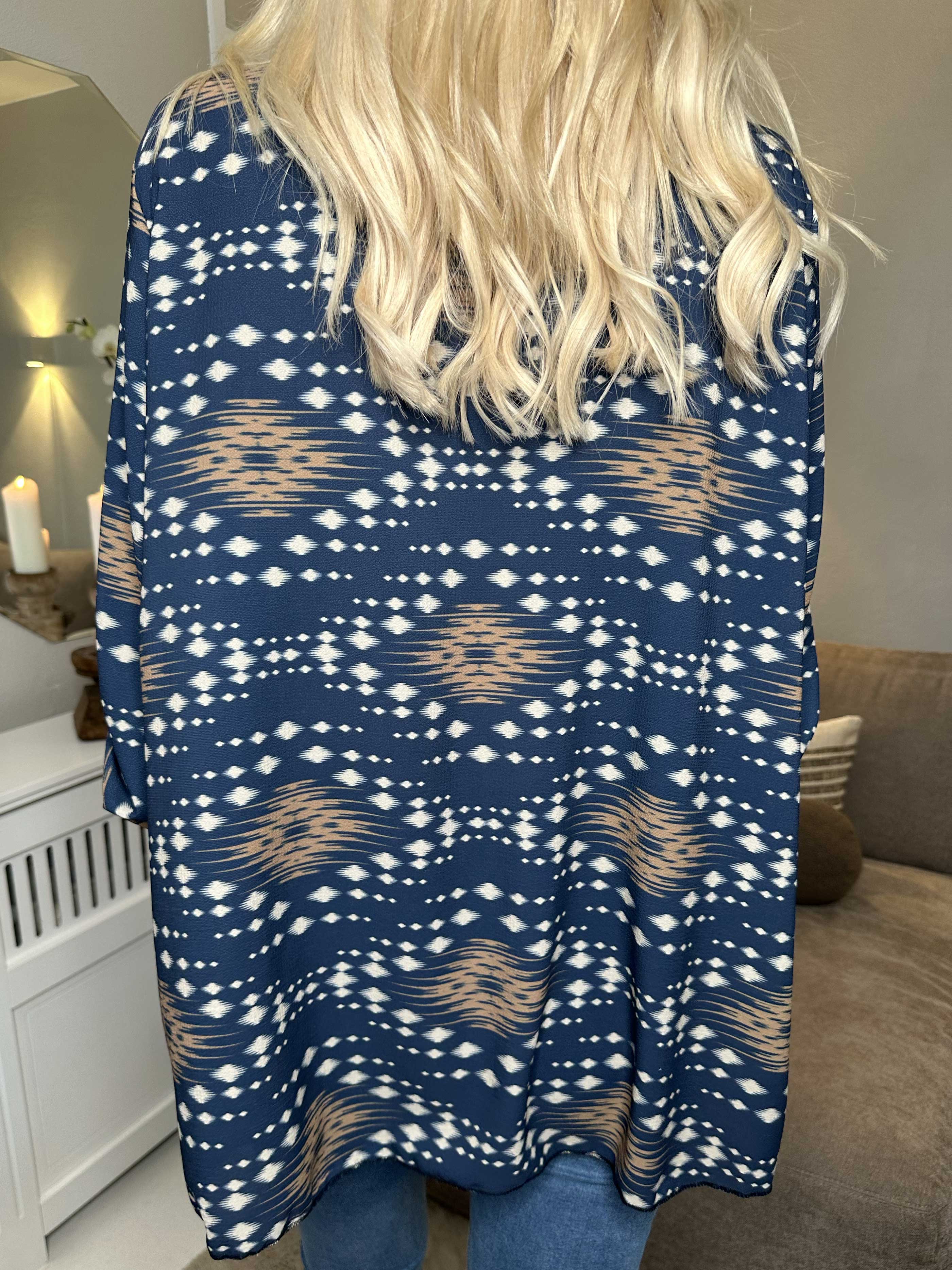 Claudia Pattern - Tunika med tryck och dragkedja