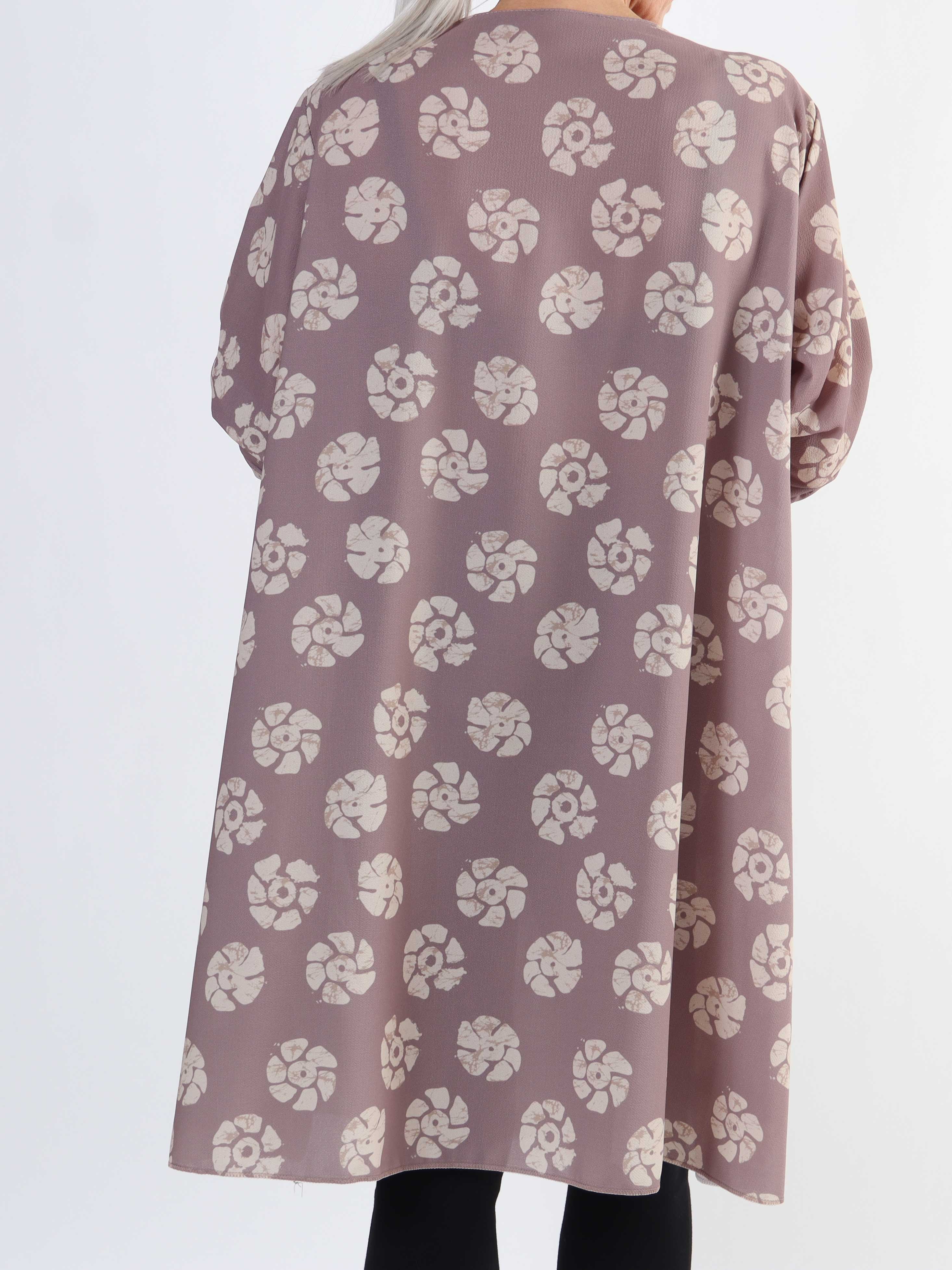 Claudia Print Dress - Tunikaklänning med tryck och dragkedja i plus size