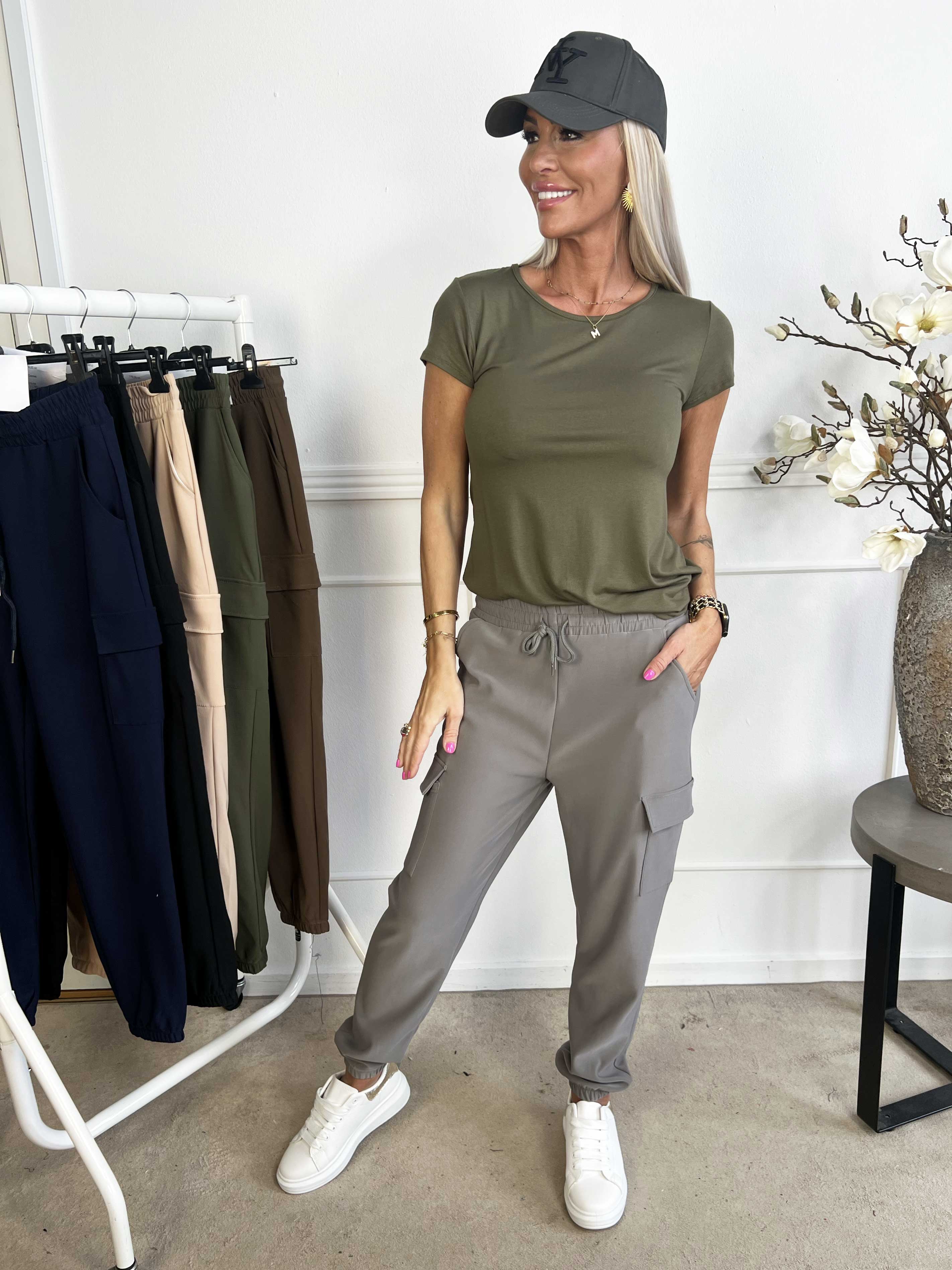 Denise - Coola cargobyxor med sidofickor