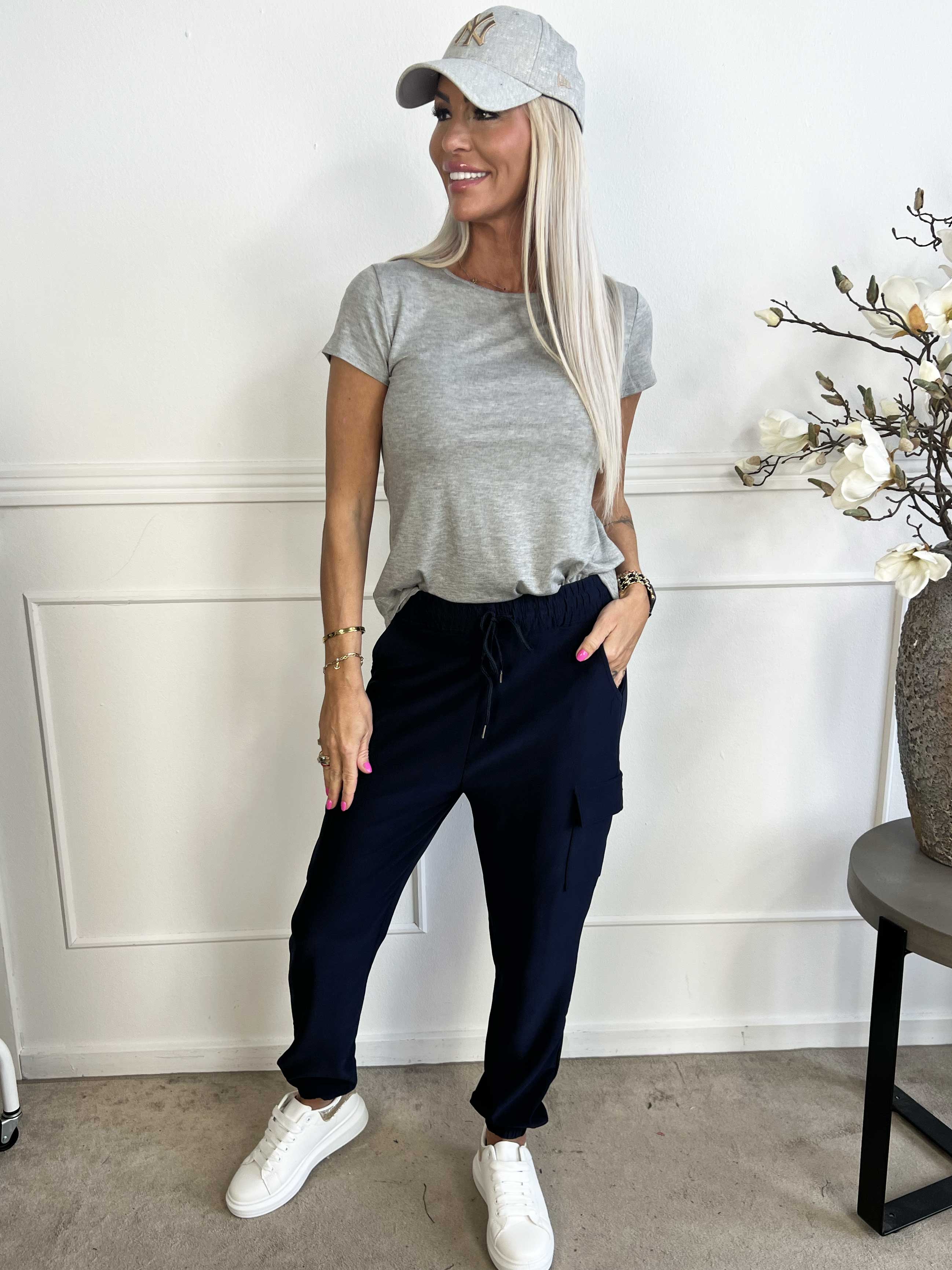 Denise - Coola cargobyxor med sidofickor