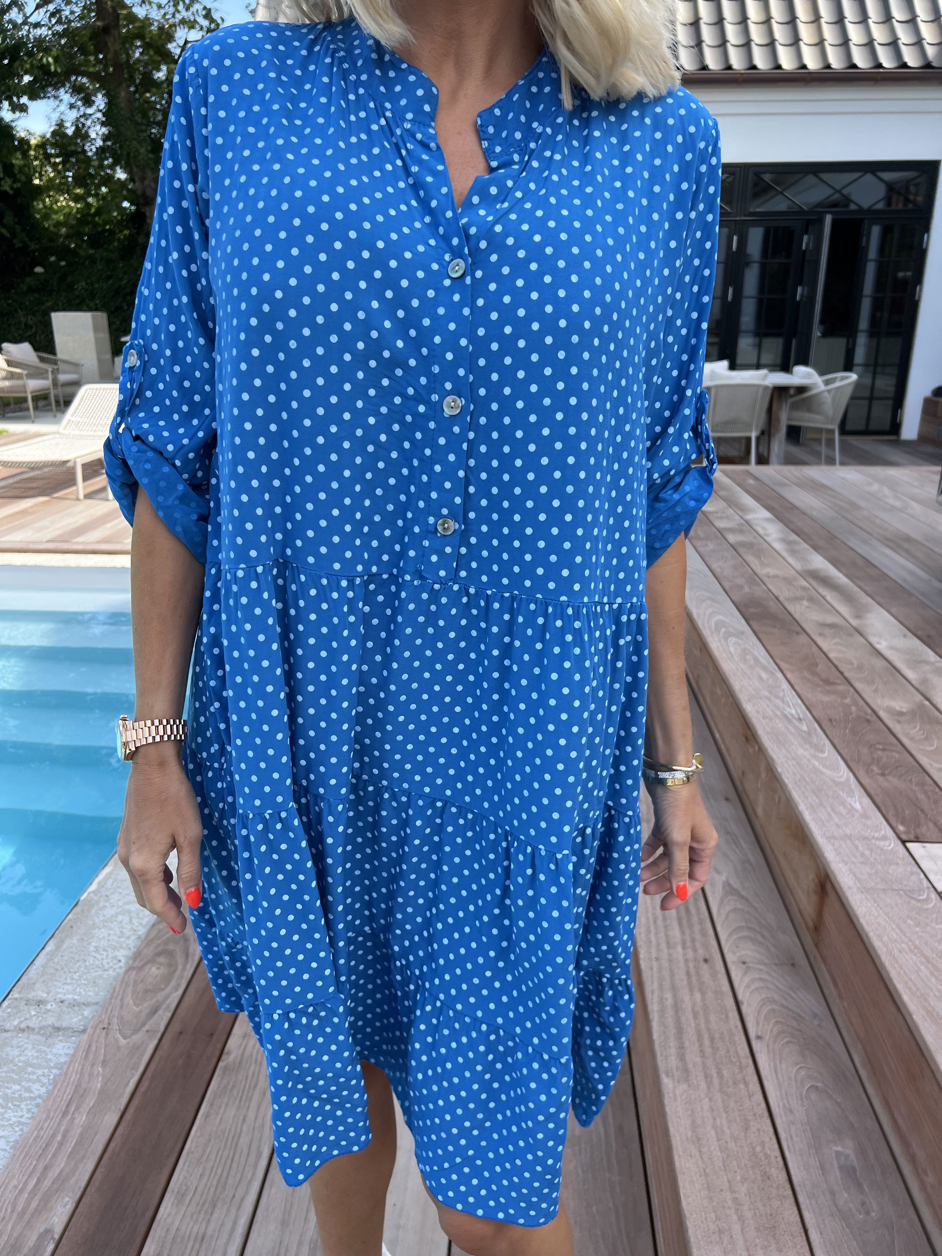 Dotti Short - Klänning med lager på lager-look i viskos