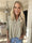 Ebba Gold Shirt - Elastisk blus med guld prickar