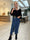 Josephine - Denimkjol med slits och fickor