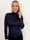 Noras - Langærmet basis bluse i viskose med turtleneck
