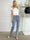 Brooklyn - Stretchy jeans täckta i glänsande similisten