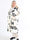 Annah Graphic - Plus size kappa med tydliga sömmar och text