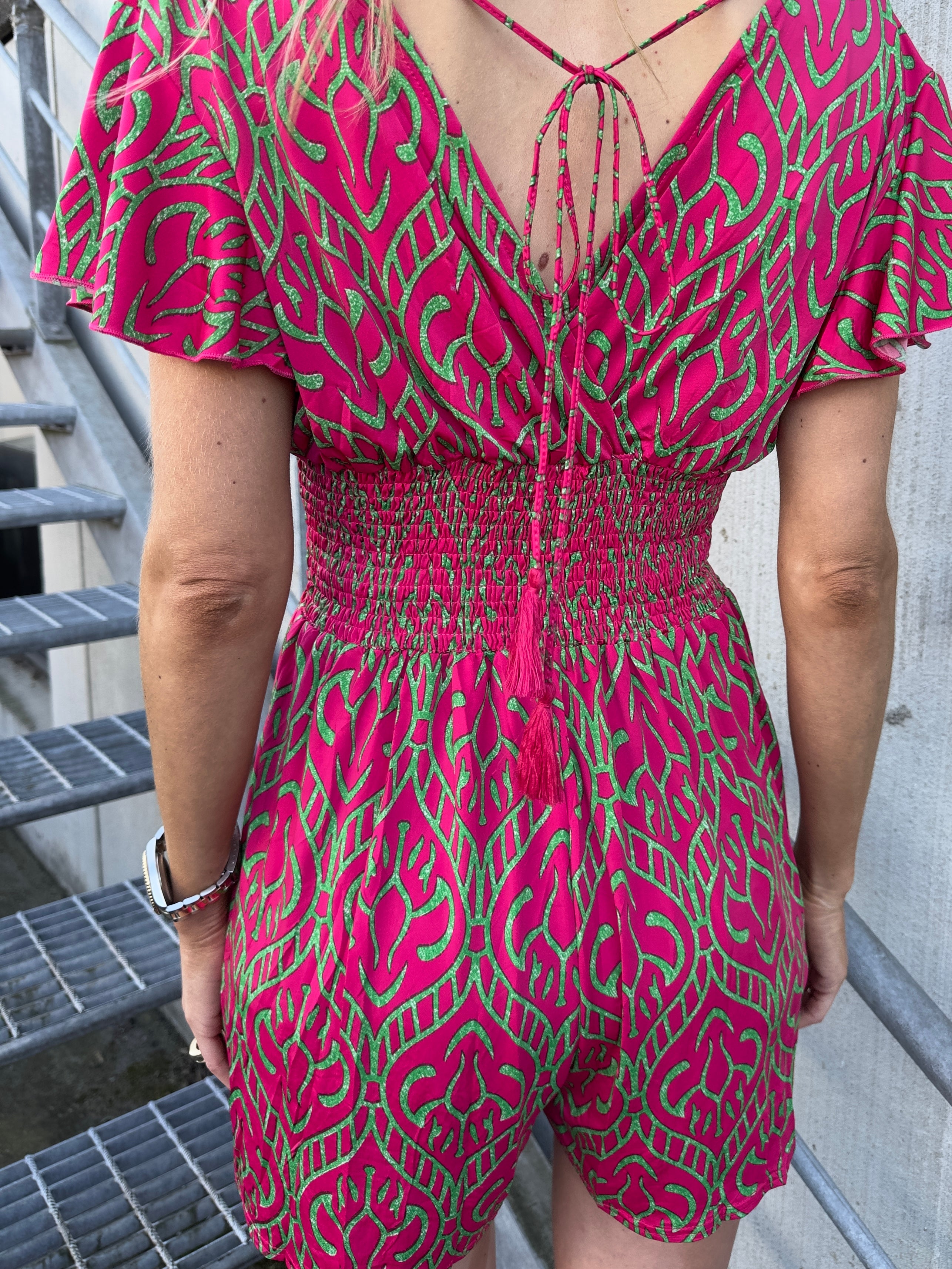 Pams Boho Playsuit - Elastisk byxdräkt med smock