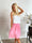 Pams Plain Short Skirt - Kort kjol i stretchigt tyg med fickor