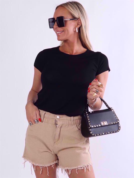 Otine Short - Enkel blus med korta ärmar (bestseller)