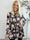 Kelly Flower Shirt - Elastisk blus med smock över bröstet