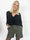 Beate - Læderlook shorts med høj talje