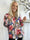 Miracle Floral L/S - Elastisk blommig blus med långa ärmar