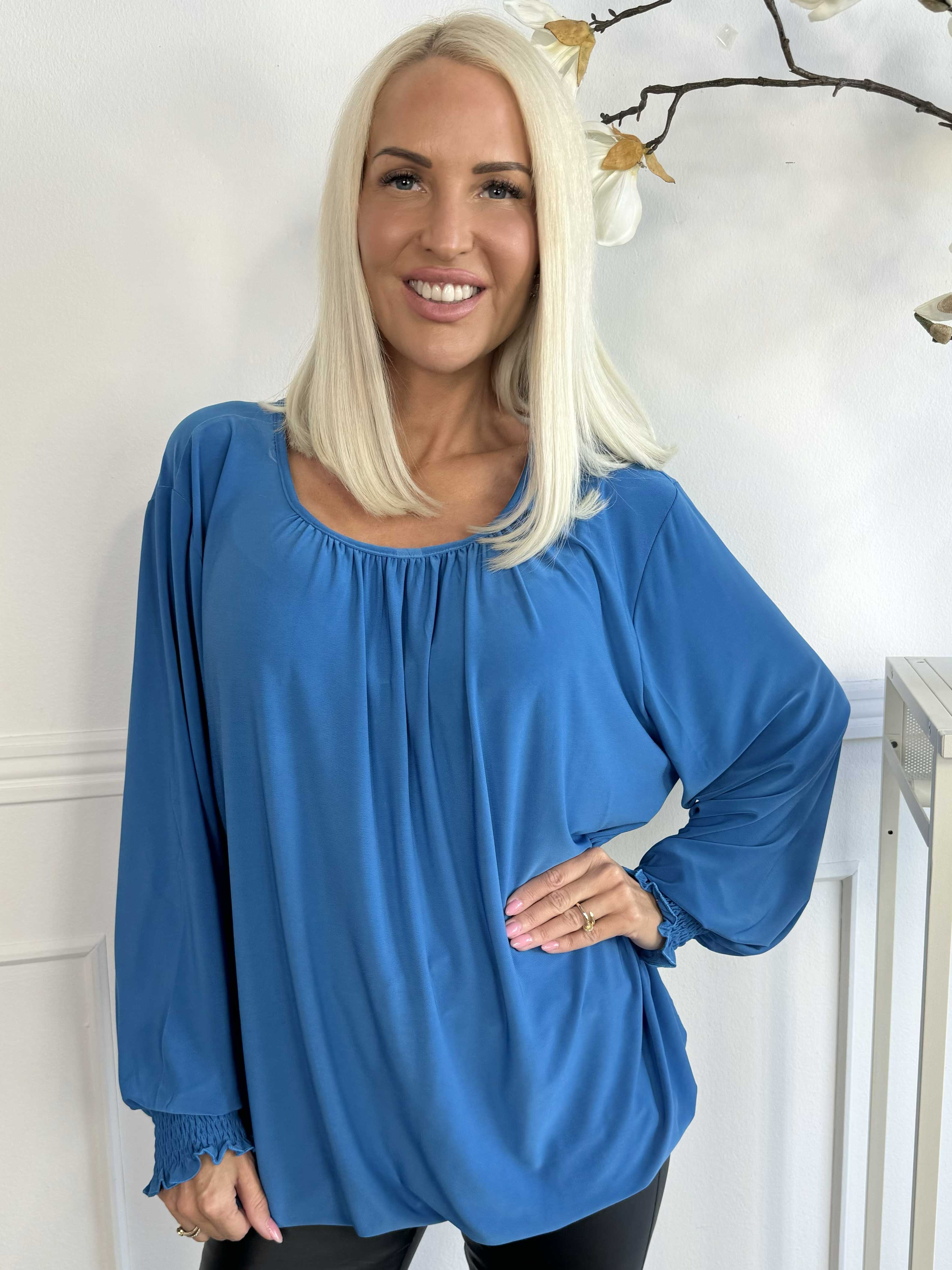 Miracle Plain Shirt L/S - Blus med resår och långa ärmar