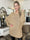 Gabbi - Oversized stickat med fladdermusärmar