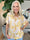 Miracle Butterfly - T-shirt med leopardtryck, fjäril och resår nedtill för en ledig look