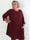 Nancy Short L/S - Plus size klänning med plissering och fickor