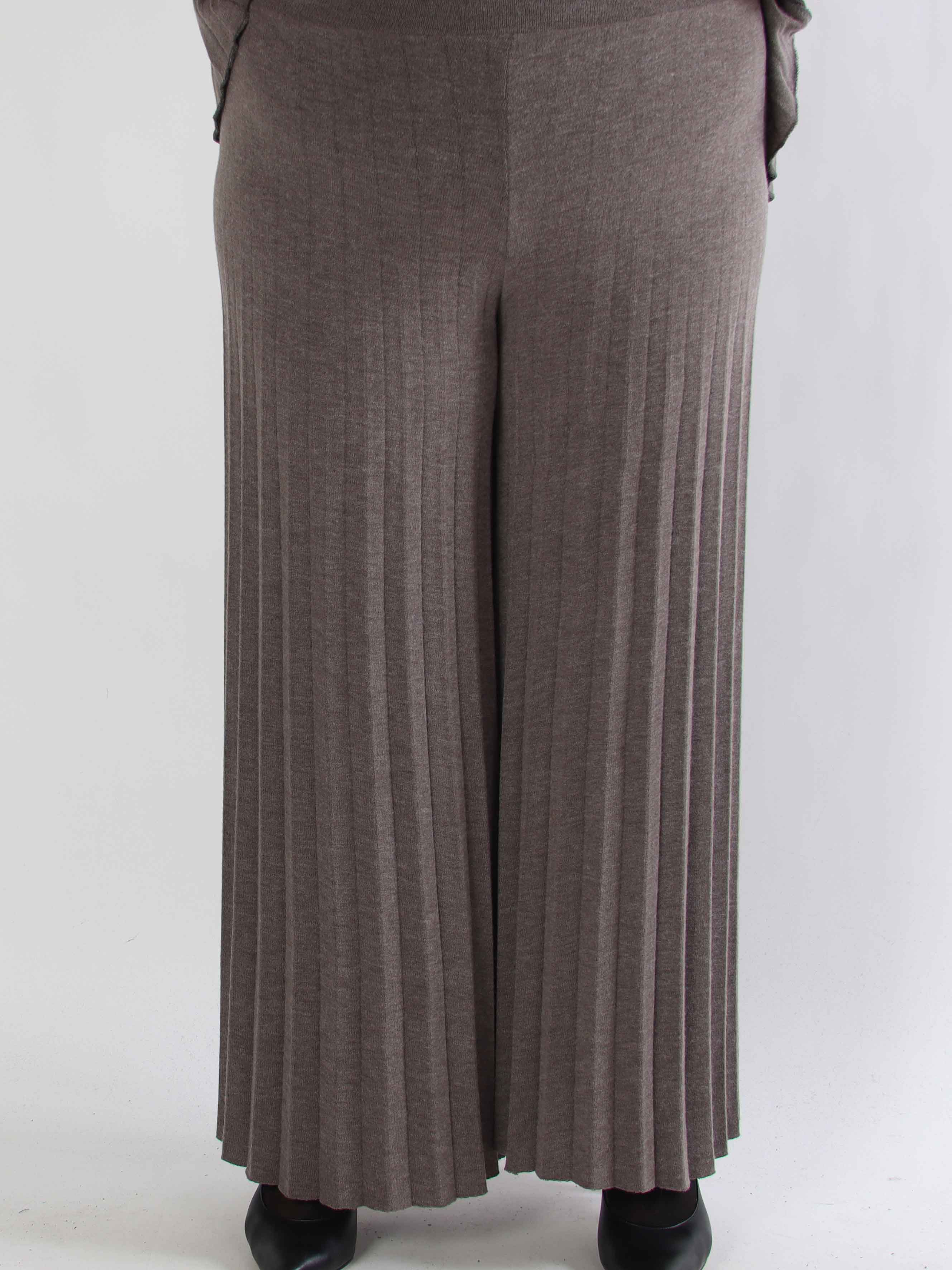 Anita Pants - Mjuka plisserade plus size byxor