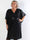 Safi - Elegant plus size klänning i glansigt material med söta ärmar