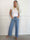 Evelin - Lätta jeans med vida ben och fina spetsdetaljer
