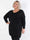 Berra - Stickad plus size klänning med band och rosett