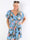 Pams Flower Playsuit - Elastisk playsuit i plusstorlek med fickor