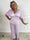 Grace - Stretchig plus size jumpsuit med vita prickar