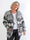Sannie - Blød plus size cardigan med flot mønstee