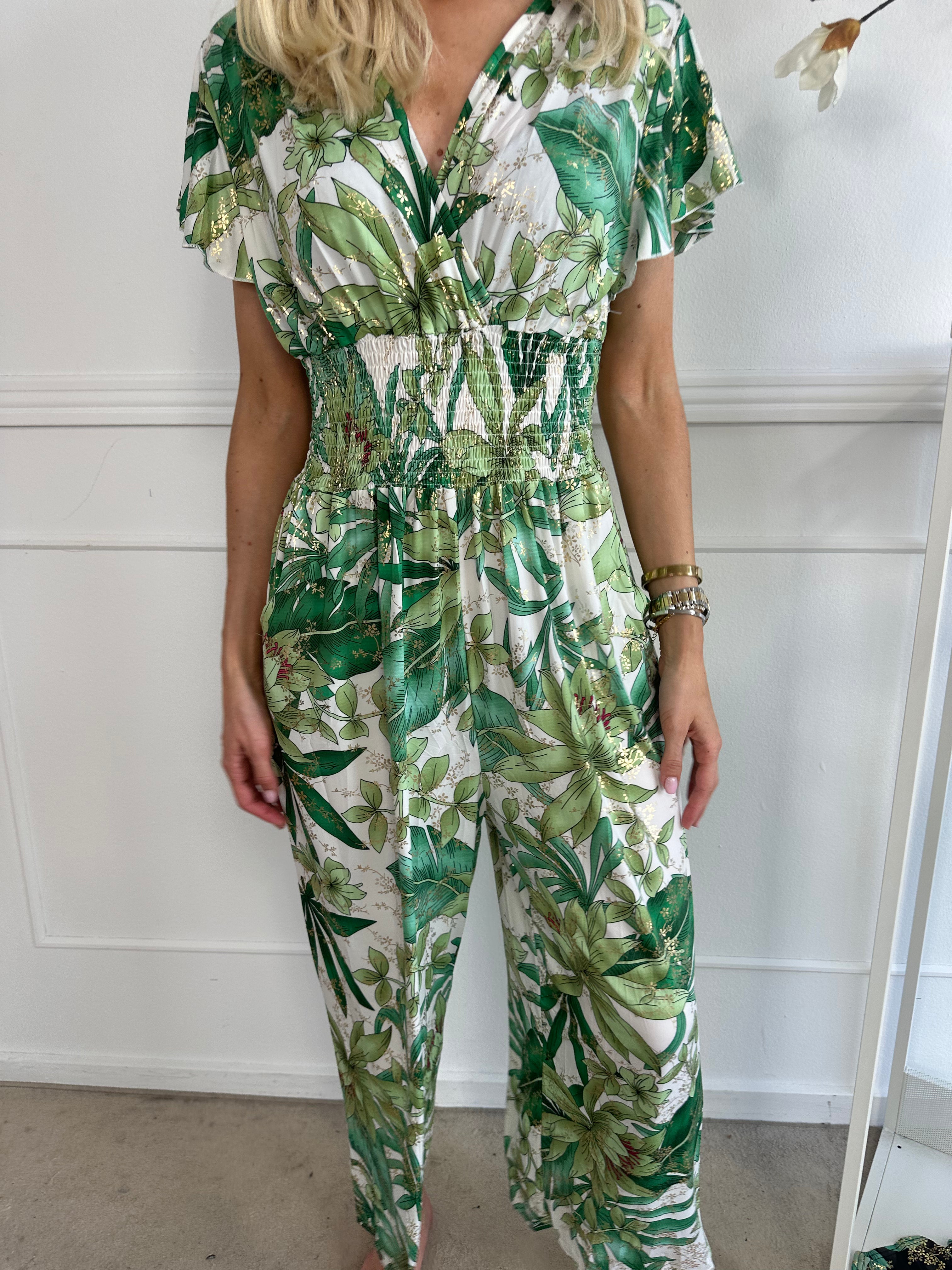 Pams Jumpsuit O/B - Elastisk skrynkelfri byxdress