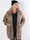 Belvi - Plus size-kappa i mockalook med leopardmönster