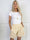 Pams Broderie Shorts - Højtaljede plus size shorts i broderie anglaise