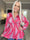 Pams Pattern Shirt L/S - Elastisk blus i skrynkelfritt tyg med långa ärmar
