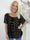 Miracle Dot T-shirt - Elastisk blus med guldprickar på