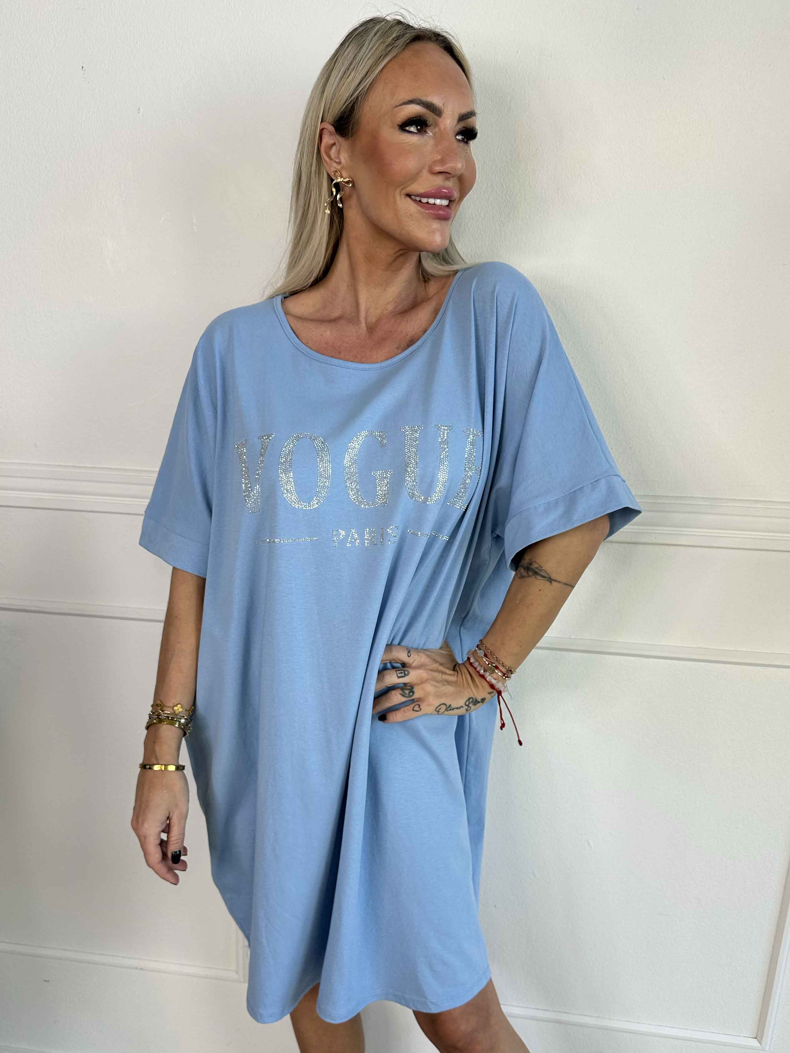 Mintu Dress - T-shirtklänning i bomull med similisten