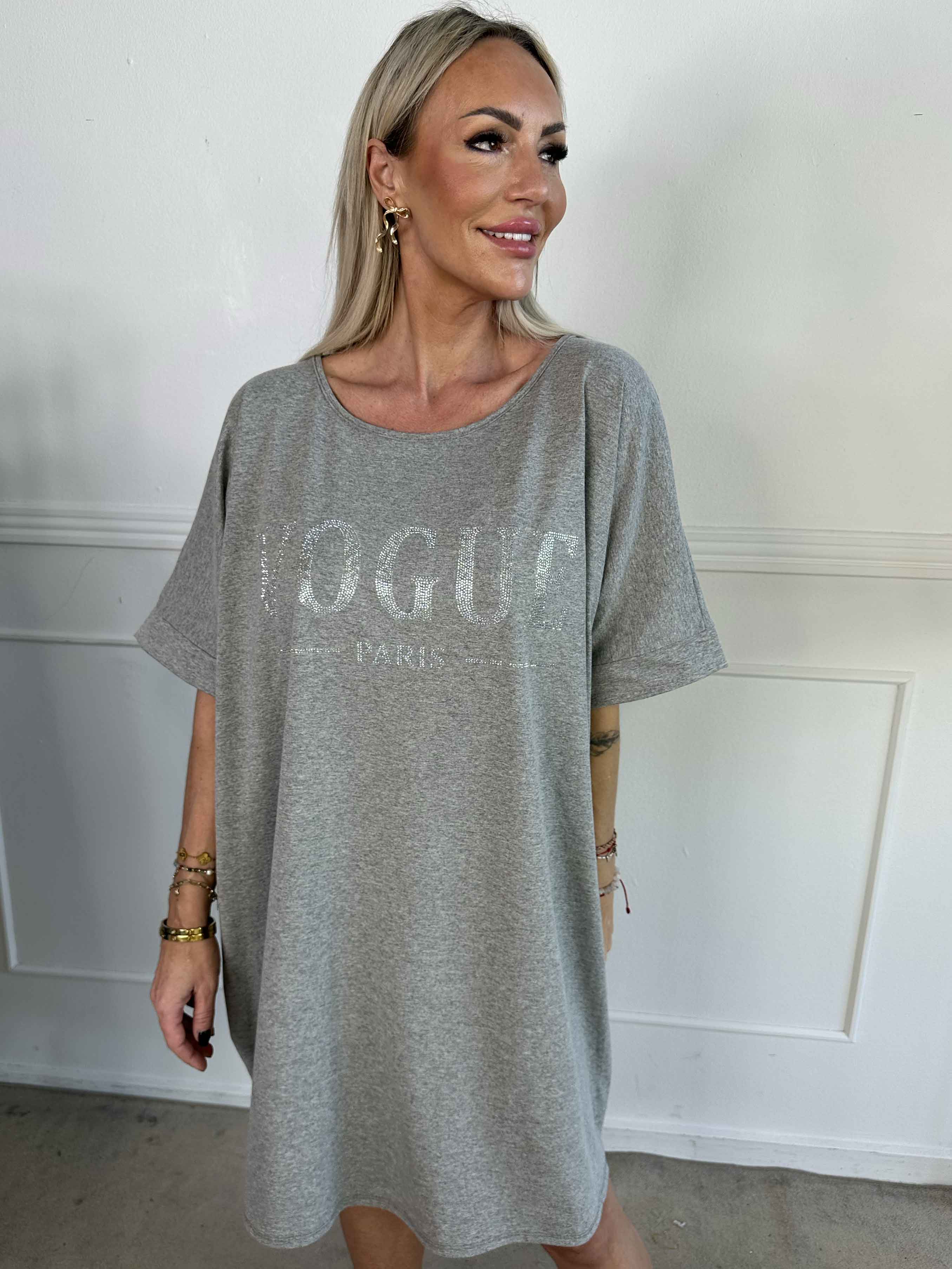 Mintu Dress - T-shirtklänning i bomull med similisten