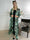Mikkala Gold Flower - Elastisk cardigan med tryck