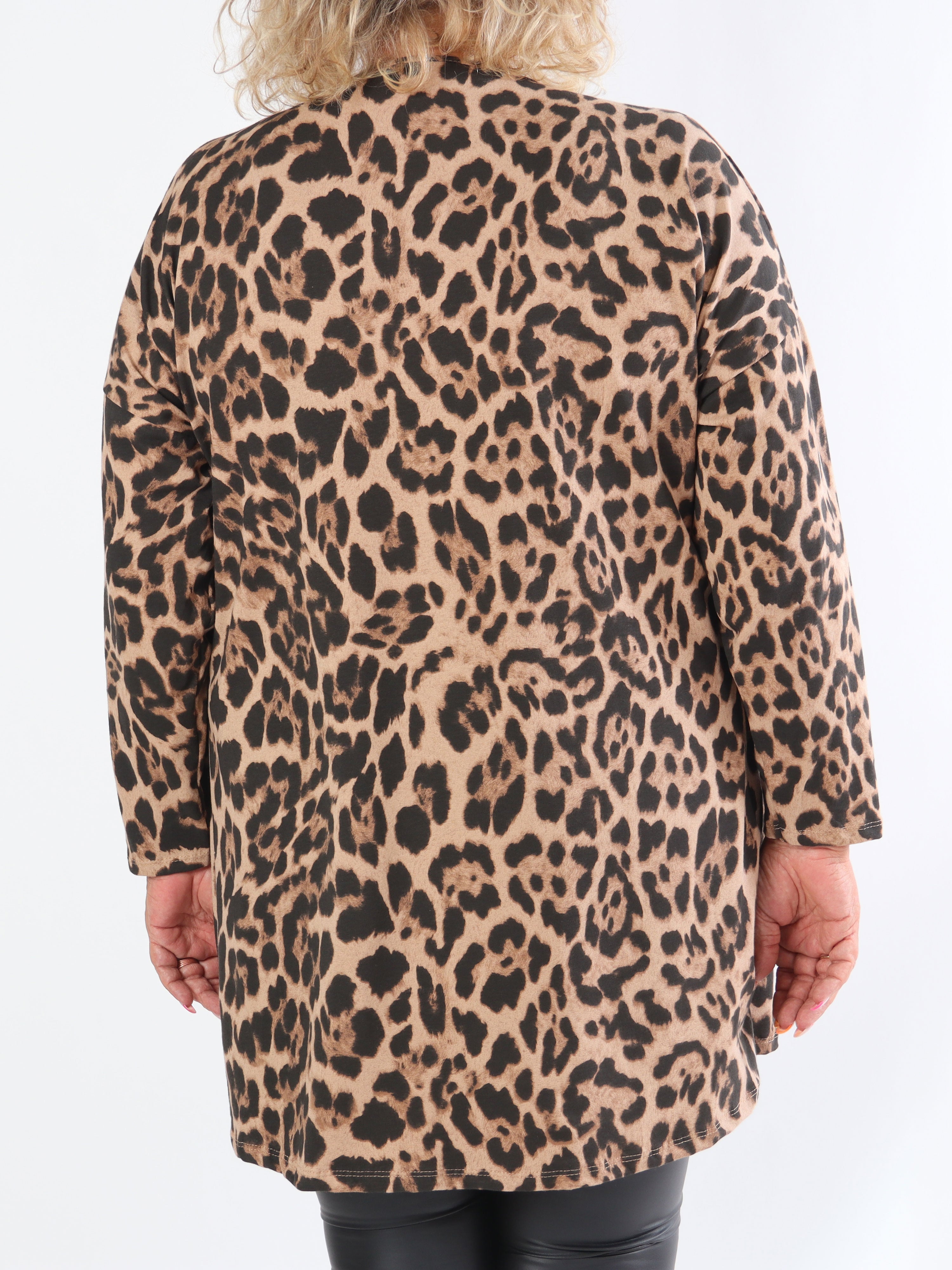Jasmine - Mjuk plus size-tunika i bomull med paljetter