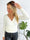 Kassie - Snygg mjuk stickad tröja i omlott-look